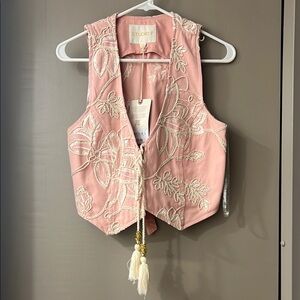 Studio F Pink Embroidered Women's Top